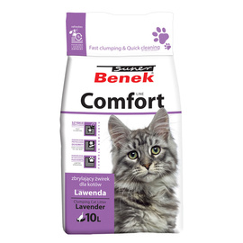 Super Benek Lavender-Scented Clumping Cat Litter, 10 L