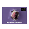 Dog and Cat Bowl Mat, "I Smell Something Delicious" Non-Slip Mat, 30 x 40 cm