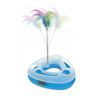 Hilton Push and Play Interactive Cat Toy with Feathers