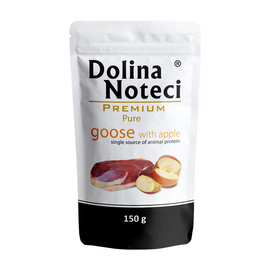 Dolina Noteci Premium Pure Wet Dog Food for Dogs with Allergies, Rich in Goose and Apple, 150 g