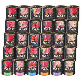 Rafi Wet Dog Food, Mixed Flavors, 30 x 800 g