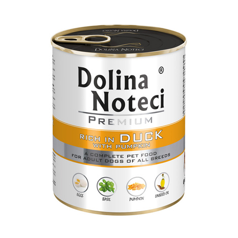 Dolina Noteci Premium Wet Dog Food, Rich in Duck and Pumpkin, 800 g Can
