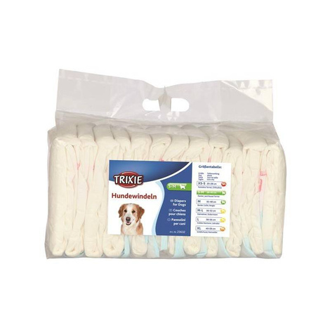 Trixie Dog Diapers for Female Dogs, S–M, 12-pack