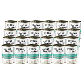 Dolina Noteci Premium Wet Dog Food, Rich in Guinea Fowl and Apple, 24 x 400 g Set