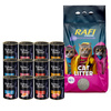 Dolina Noteci Premium Wet Cat Food Set 12 x 400 g + Rafi Lavender-Scented Clumping Cat Litter, Standard, 10 l