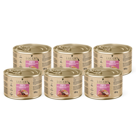 Luger's Starter Wet Food for Lactating Females and Puppies, 6 x 185 g Pack