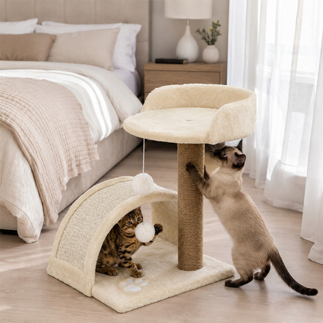 Gaczoo Cat Scratcher, Dark Gray, 55 x 45 x 143 cm
