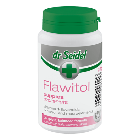 Dr. Seidel Flawitol Dietary Supplement for Puppies, 120 tablets