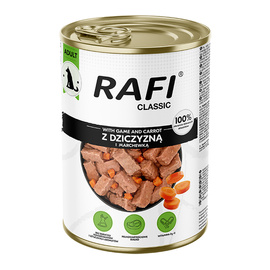 Rafi Classic Wet Dog Food with Venison and Carrots, 1240 g