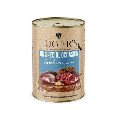 Luger's On Special Occasion Wet Dog Food: Lamb with Brown Rice, 400 g