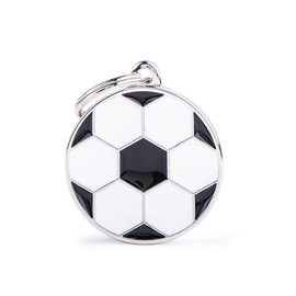 Engraved ID Tag for Dogs and Cats: Ball Design, Size L