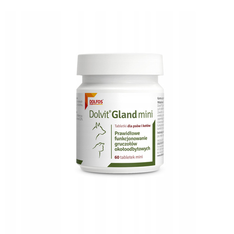 Dolfos Dolvit Gland Mini Tablets for Dogs and Cats — Supports Proper Functioning of the Perianal Glands — 60 tablets