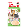 Inaba Churu Creamy Cat Treats, Chicken and Scallop Flavor, 4 x 14 g