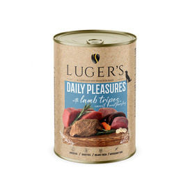 Luger's Daily Pleasures Wet Dog Food with Lamb Stomachs, Carrots, and Parsley, 400 g