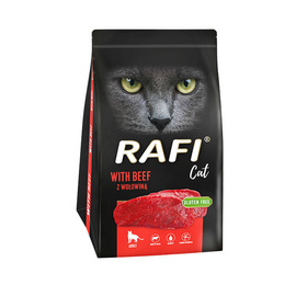 Rafi Cat Dry Cat Food with Beef, 1.5 kg