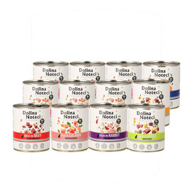 Dolina Noteci Premium Wet Dog Food, Meat-Rich, Assorted Flavors, 12 x 800 g, LIMITED EDITION