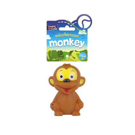 Squeaky dog toy - monkey