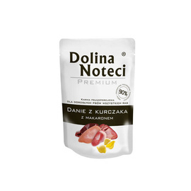 Dolina Noteci Premium Wet Food for Adult Dogs of All Breeds: Chicken with Pasta, 100 g pouch