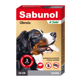 Sabunol Flea Collar for Dogs, Gray, 50 cm