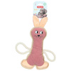 Zolux Durable Dog Toy: Buddy the Rabbit, Pink, 33 cm