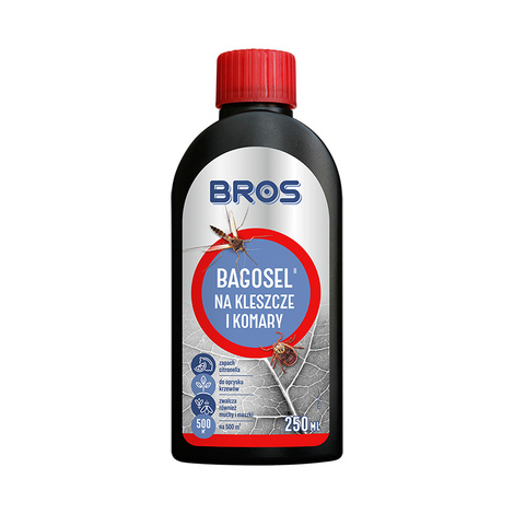 Bros Bagosel Concentrate for Controlling Mosquitoes, Midges, Ticks, and Flies, 250 ml
