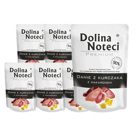 Dolina Noteci Premium Wet Dog Food: Chicken and Pasta Meal, 10-Pack (300 g each)
