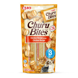 Inaba Cat Churu Bites Chicken Wraps Cat Treats with Chicken 3 x 10 g
