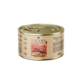 Luger's Little's Moments Wet Dog Food for Small Breeds with Beef Stomachs and Pumpkin, 185 g