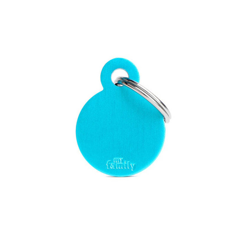 Small Blue Engraved ID Tag for Dogs and Cats
