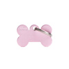 Engraved ID Tag for Dogs and Cats: Small Pink Bone