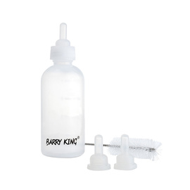 Barry King Feeding Bottle for Puppies and Kittens, 3 Nipples + Brush, 60 ml