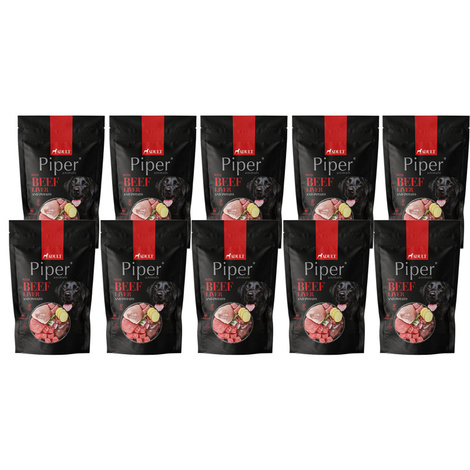 Piper Animals Wet Dog Food with Beef Liver and Potatoes, 10 x 500 g Set