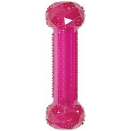 Zolux TPR POP Stick Dog Toy, Pink, 15 cm