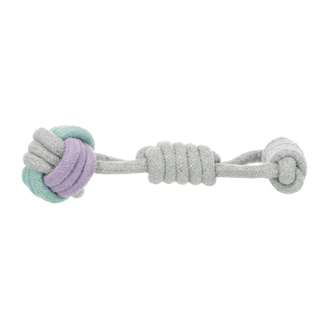 Trixie Junior Dog Toy: Rope Ball with Handle, 6 cm/23 cm