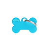 Engraved ID Tag for Dogs and Cats—Small Blue Bone Shape