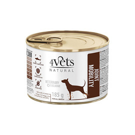4Vets Natural Joint Mobility Wet Veterinary Dog Food for Dogs with Joint Problems, 185 g