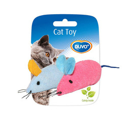 Duvo+ Cat Toy: Colorful Mice, 6x5x3 cm, 2 pieces./op.