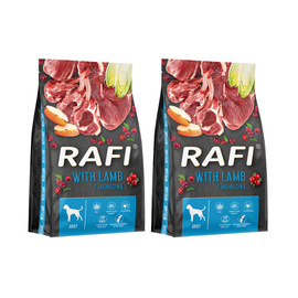 Rafi Dry Dog Food with Lamb, 2 x 10 kg Set