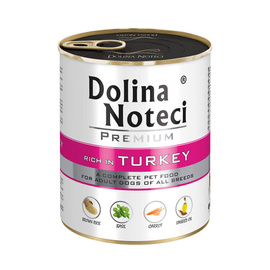 Dolina Noteci Premium Wet Dog Food, Rich in Turkey, 800 g Can