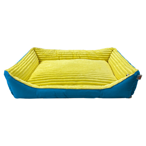 Pupilarni Kanapa Dog Bed for Medium Dogs, Size M, Yellow and Blue