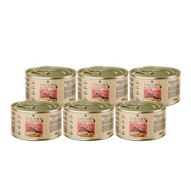 Luger's Little's Moments Wet Dog Food for Small Breeds with Beef Stomachs and Pumpkin, 6-Pack (185 g each)
