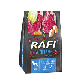 Rafi Dry Dog Food with Lamb, 3 kg bag