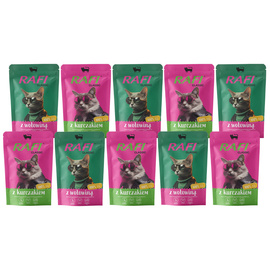 Rafi Classic Wet Cat Food, Mixed Flavors, 10 x 100 g