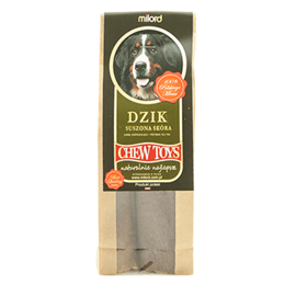 Milord Dog Chew: Dried Wild Boar Skin, 100 g