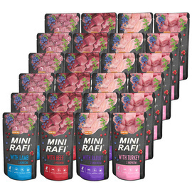 Mini Rafi Wet Dog Food, Assorted Flavors, 24 x 150 g
