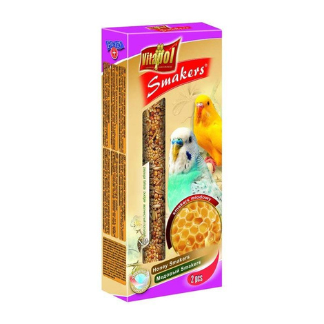 Vitapol Smakers Bird Food, 2-pack. honey-flavored