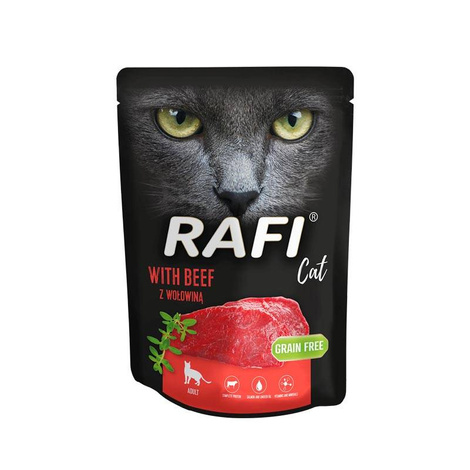 Rafi Cat Wet Cat Food with Beef, 300 g