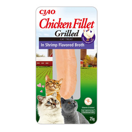 Inaba Cat Chicken Fillet Cat Treat: Grilled Chicken Fillet in Shrimp Broth, 25 g