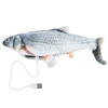 Trixie Wriggle Fish Cat Toy: Carp with Catnip, USB-Rechargeable, 30 cm