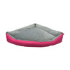 Pupilar Corner Dog Bed, Size M, Gray